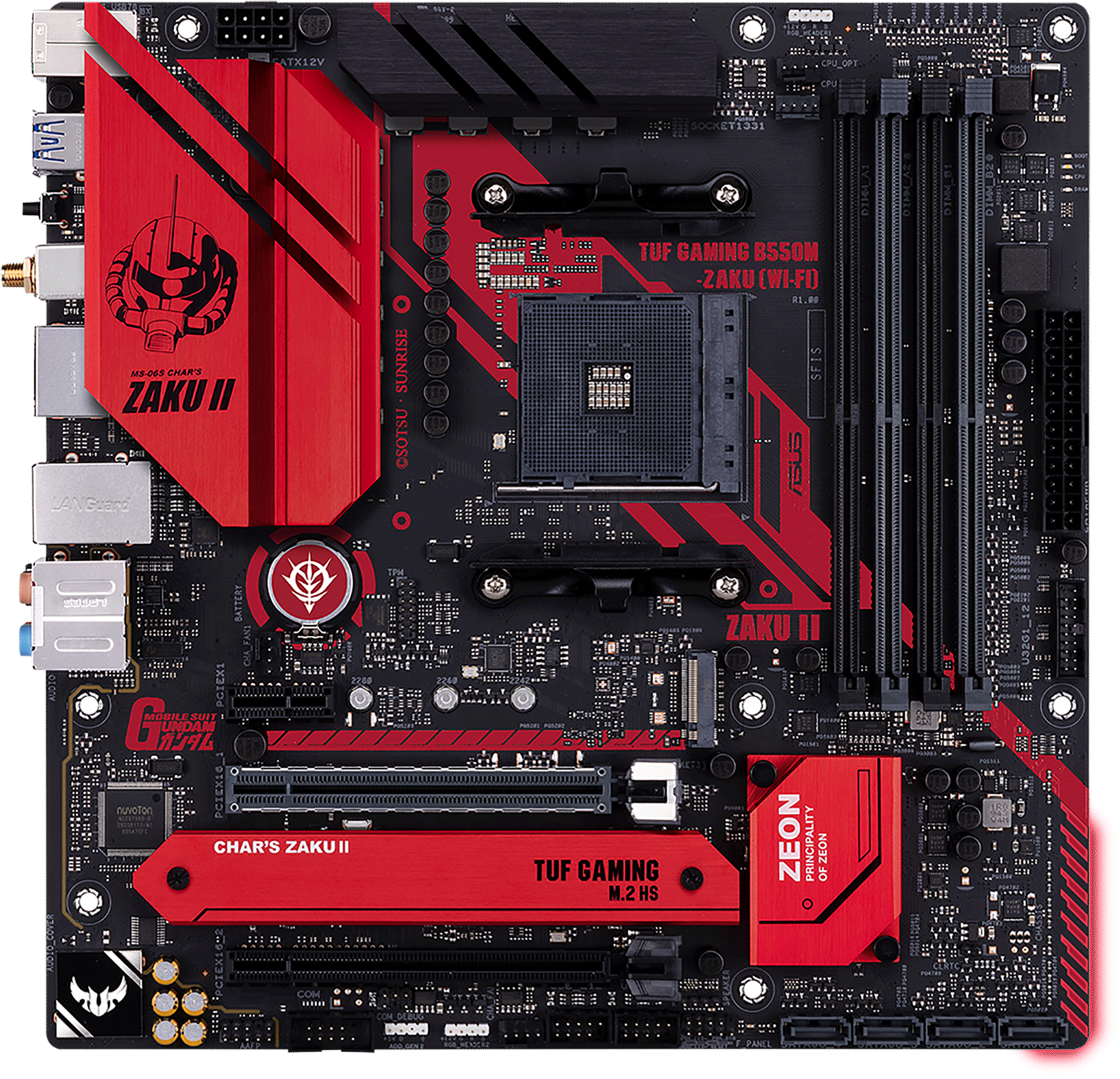 

Материнская плата Asus TUF GAMING B550M-ZAKU Wi-Fi (sAM4, AMD B550, PCI-Ex16)