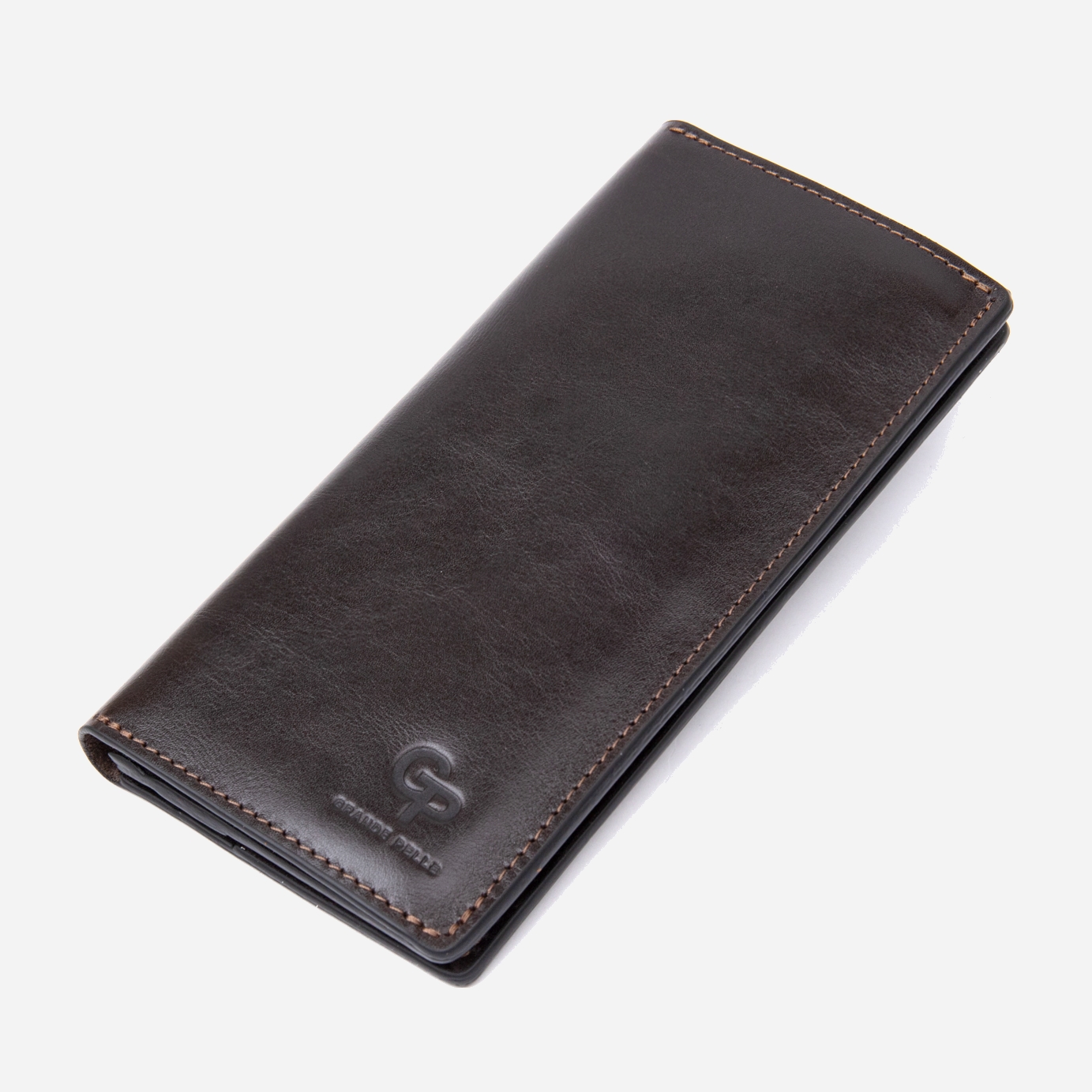 

Мужское портмоне кожаное Grande Pelle leather-11469 Темно-коричневое