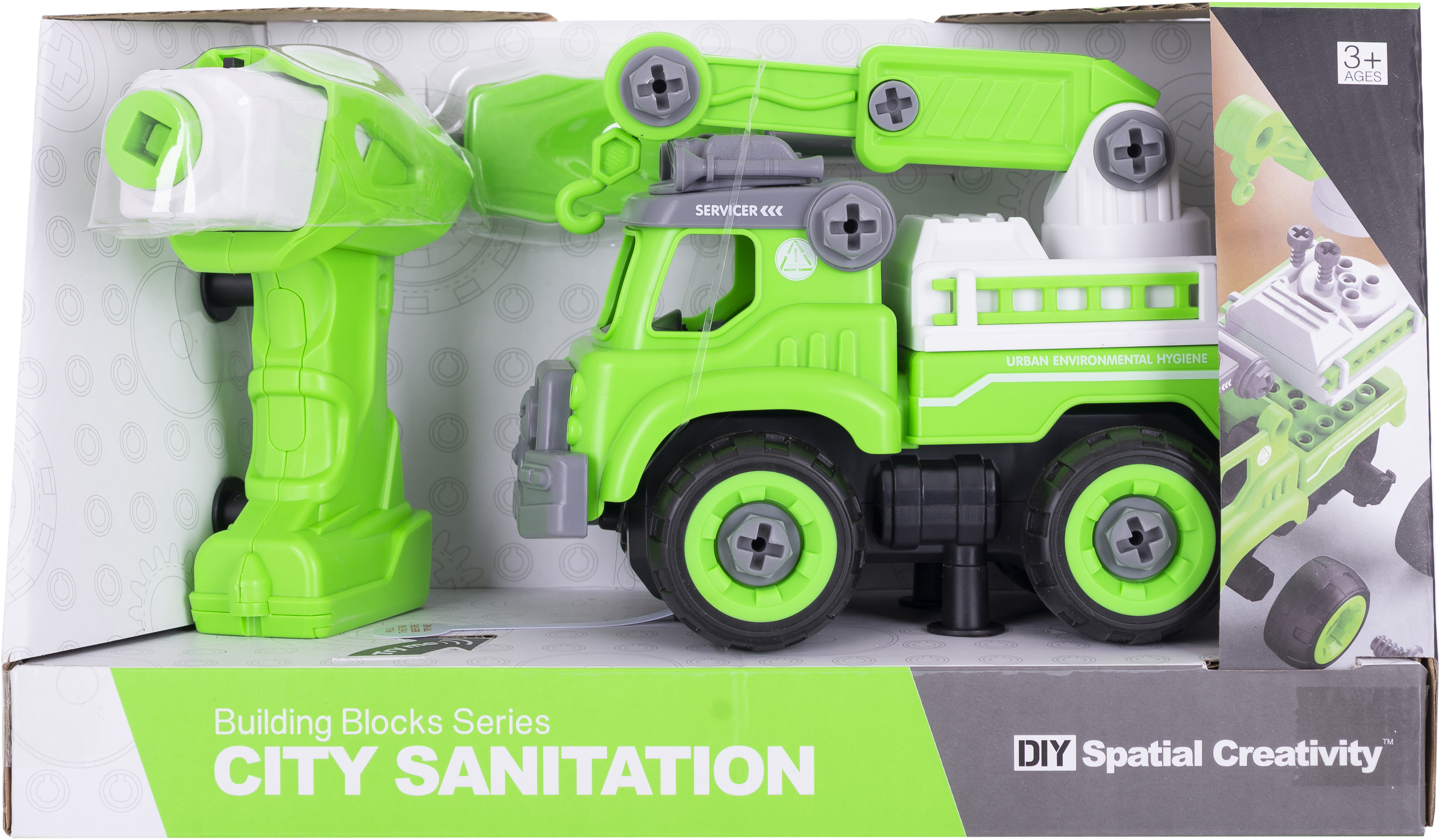 

Конструктор DIY Spatial Creativity Строительный кран с электродвигателем LM8044-DZ-1 (TOYSCJ-1365129)