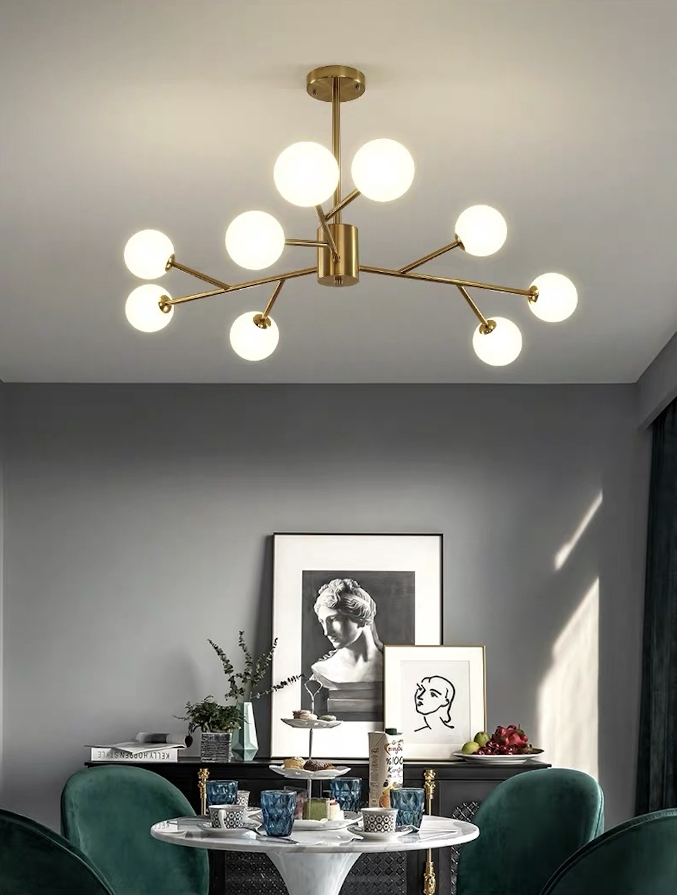 

Рожковая серия люстр Grand Bunch Lamp 051877/9 gd