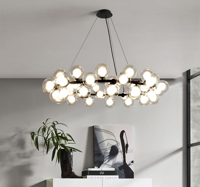 

Серия тросовых люстр MODO BLACK 053789/45 BK