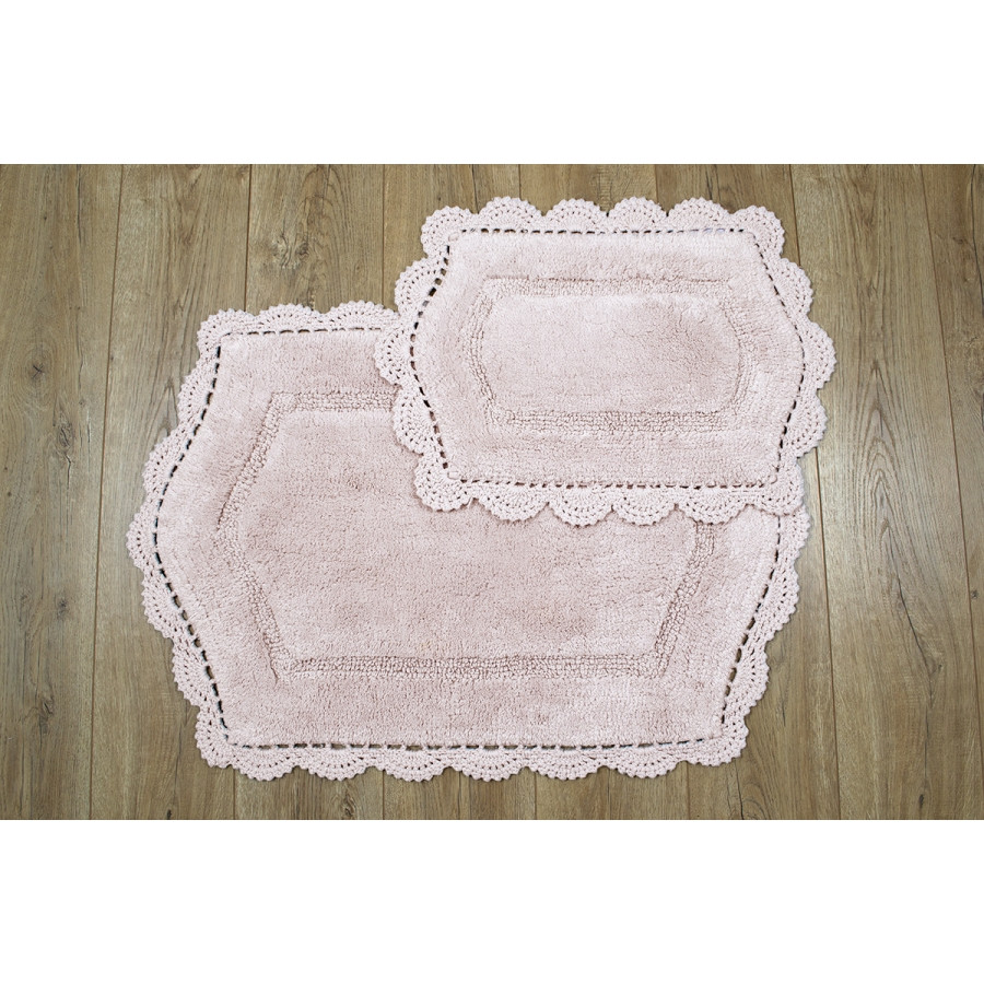 

Набор ковриков Irya - Hena pembe розовый 60*90+40*60