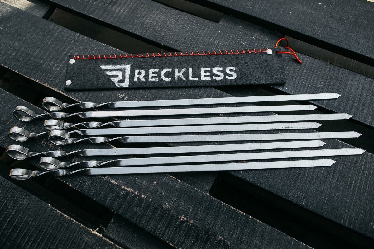 

Набор шампуров Reckless в колчане ручка завиток 570х12х3 мм 8 шт (кшнс8)