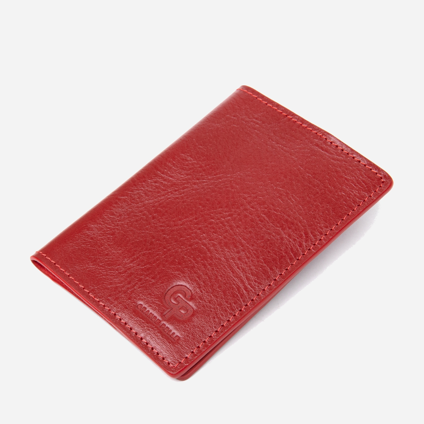 

Обложка для паспорта кожаная Grande Pelle leather-11480 Красная