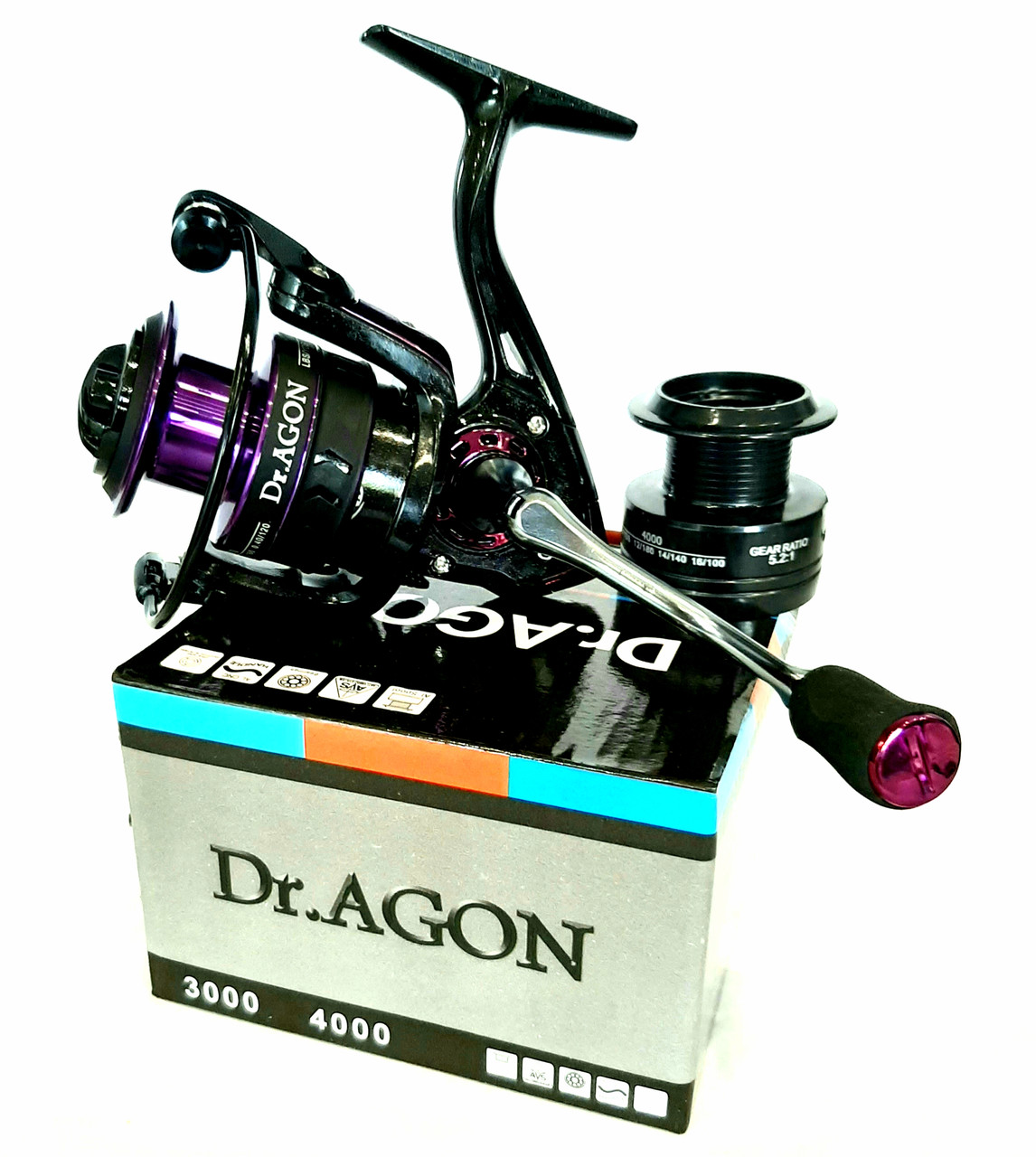 

Безинерционная спиннинговая катушка Dr.Agon GC 1000 13+1