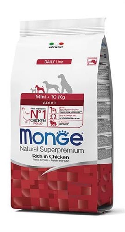 

Сухой корм Monge Dog Mini Adult с курицей для взрослых собак малых пород 7.5 кг