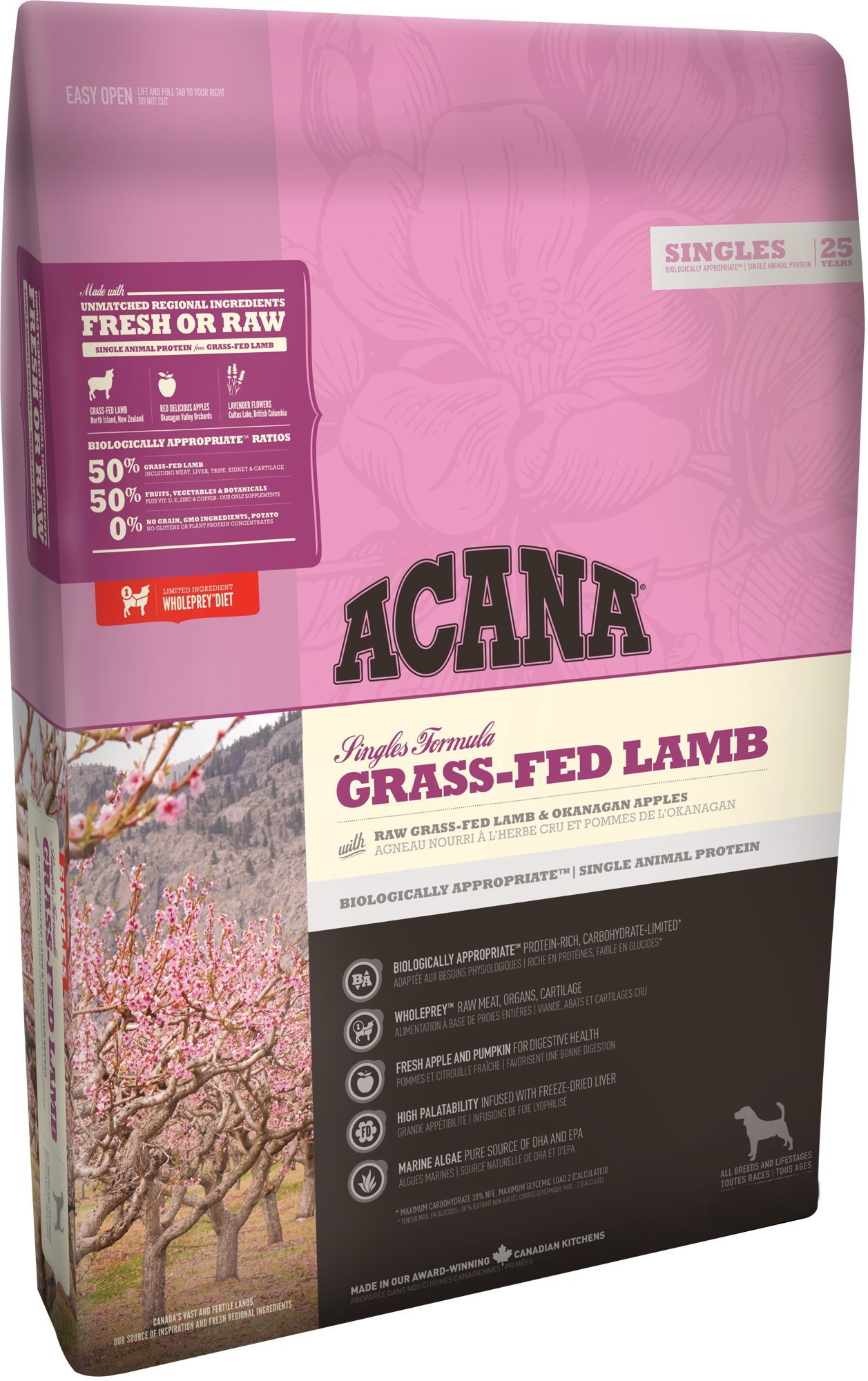 

Сухой корм ACANA Grass-Fed Lamb для собак с чувствительным пищеварением 2 кг (776158662)