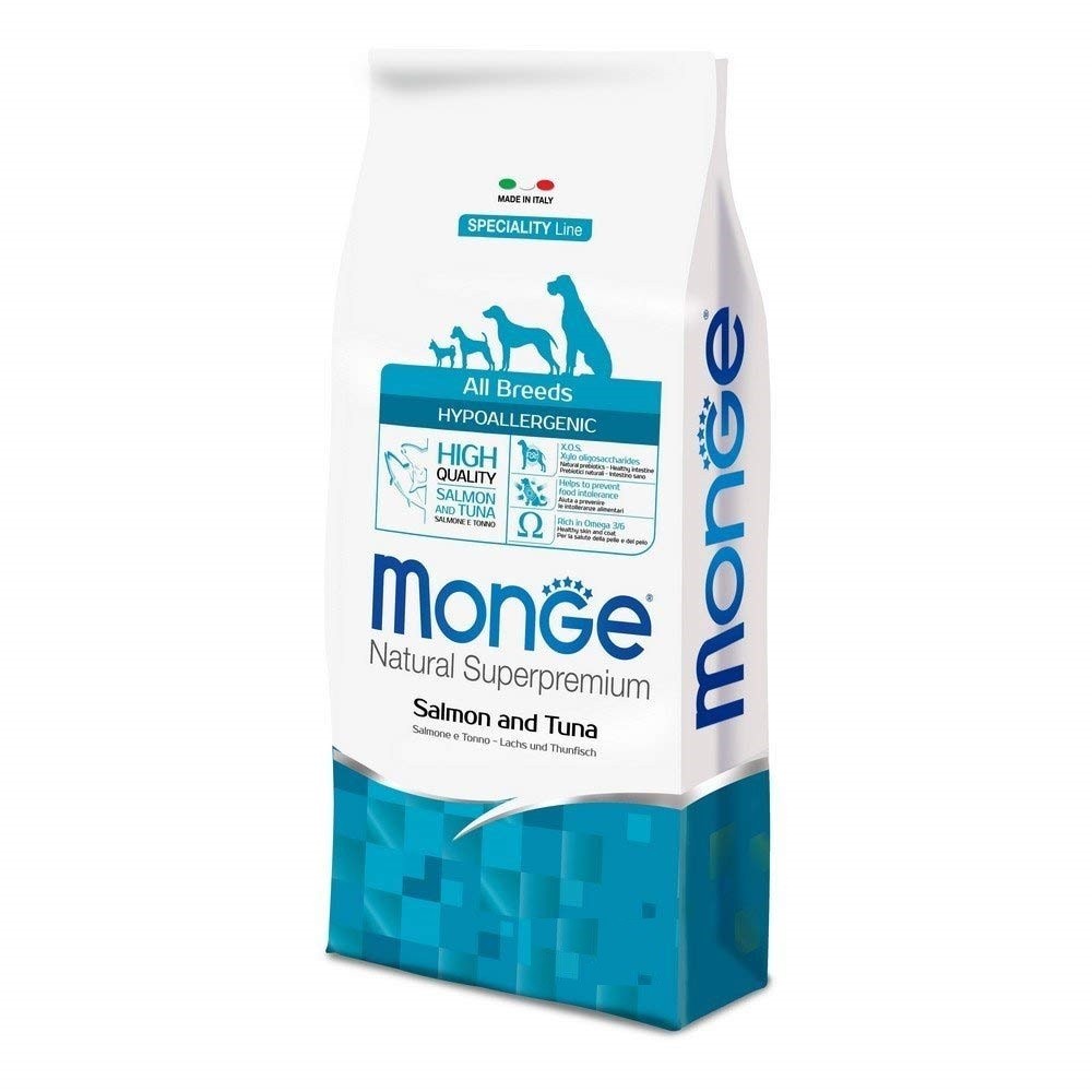 

Сухой корм Monge All Breed Adult гипоаллергенный с лососем и тунцом для взрослых собак всех пород 15 кг