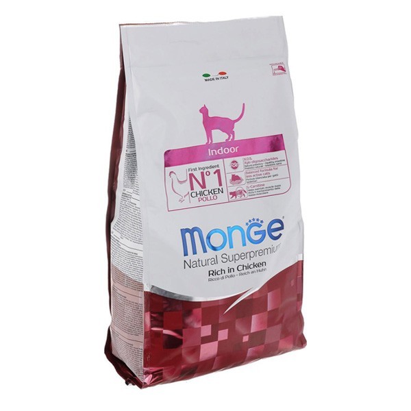

Сухой корм для кошек Monge Cat Indoor для взрослых всех пород с низкой физической активностью 10 кг