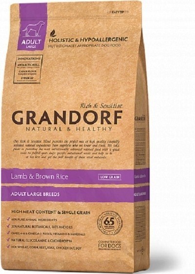 

Сухой корм Grandorf Adult Large Breed ягненок и рис для взрослых собак крупных пород 3 кг