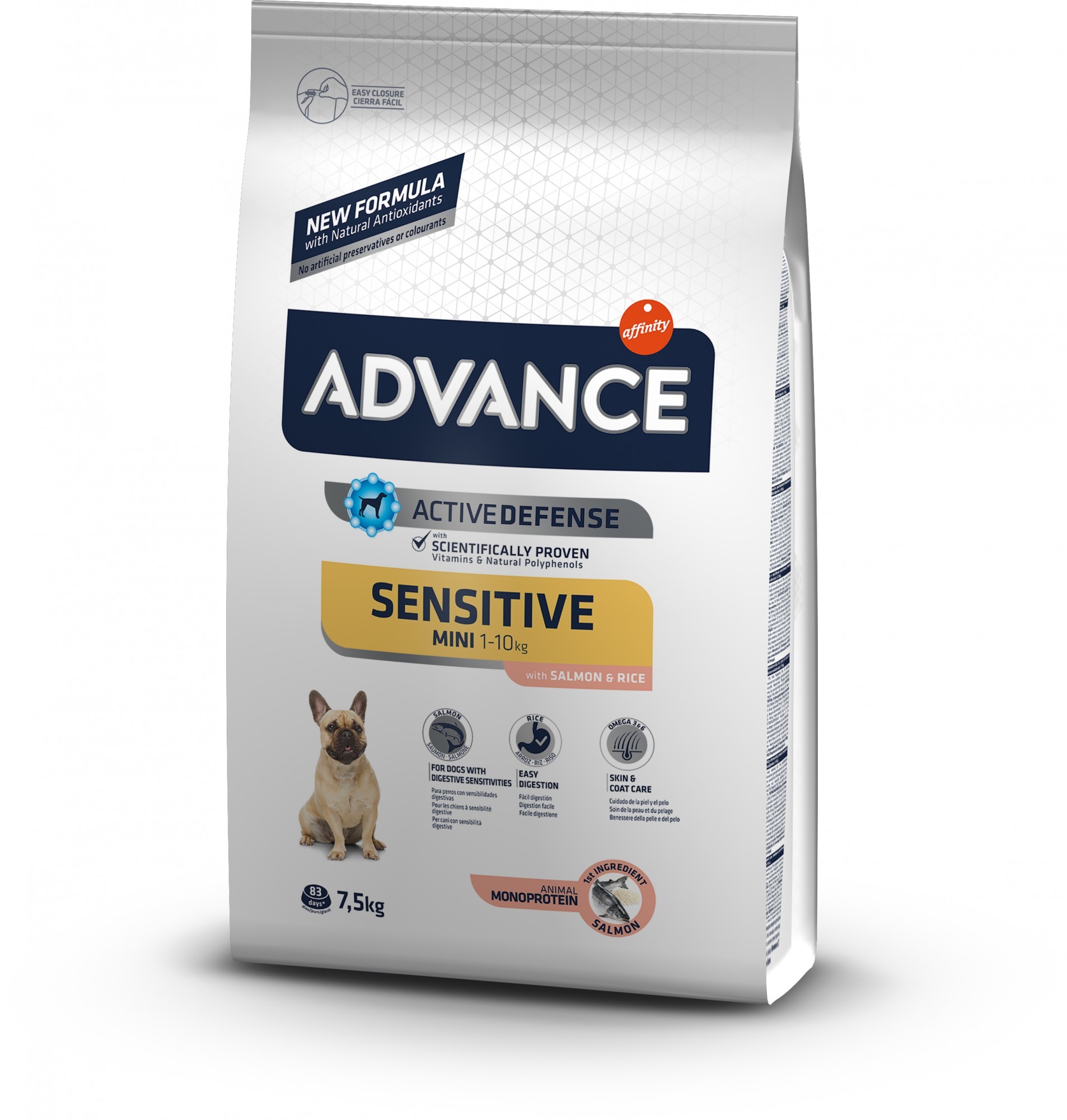 

Сухой корм Advance Dog Mini Sensitive для собак малых пород с чувствительным пищеварением 7.5 кг