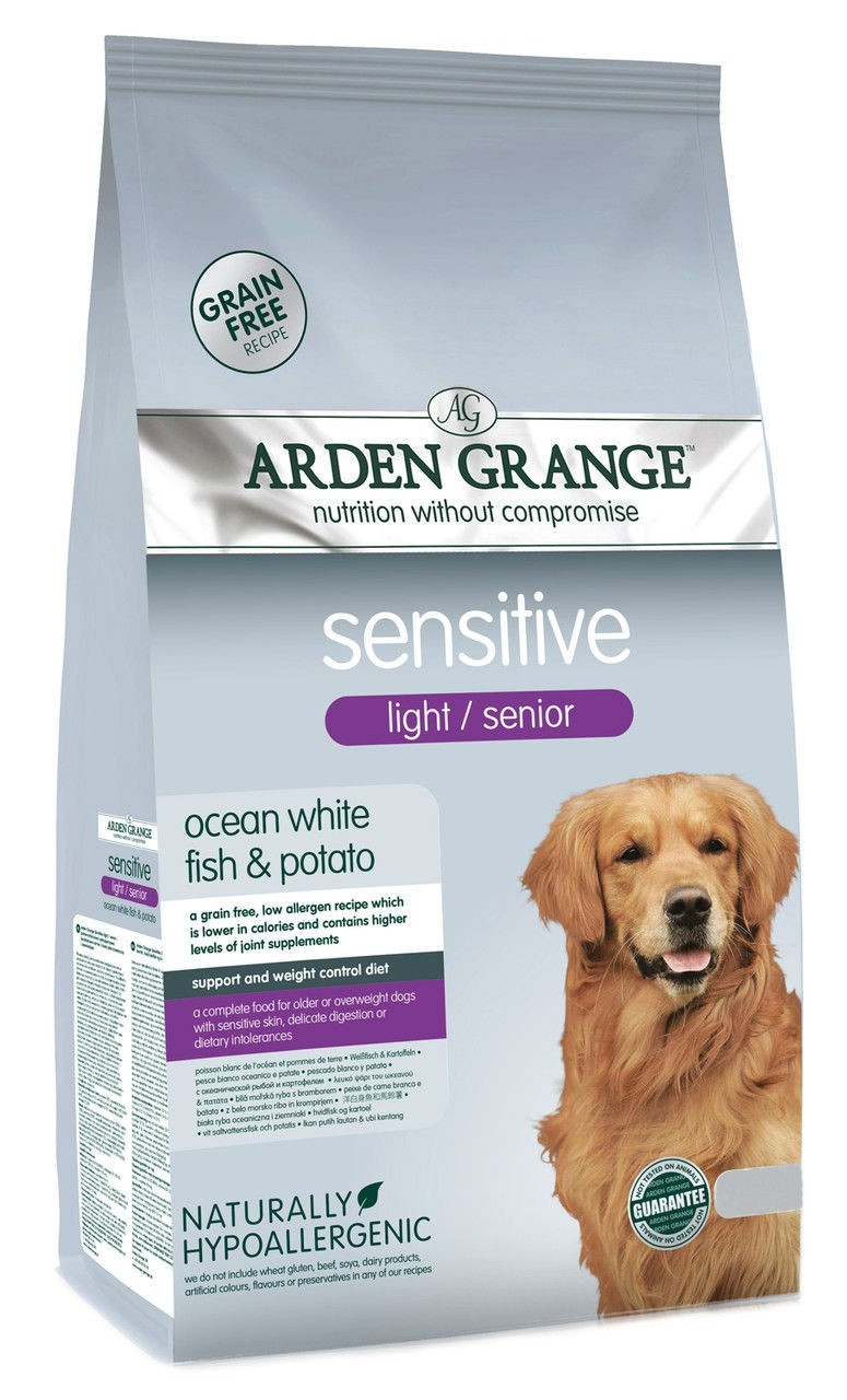 

Сухой корм Arden Grange Sensitive Light & Senior океаническая рыба и картофель для взрослых собак с избыточным весом 12 кг