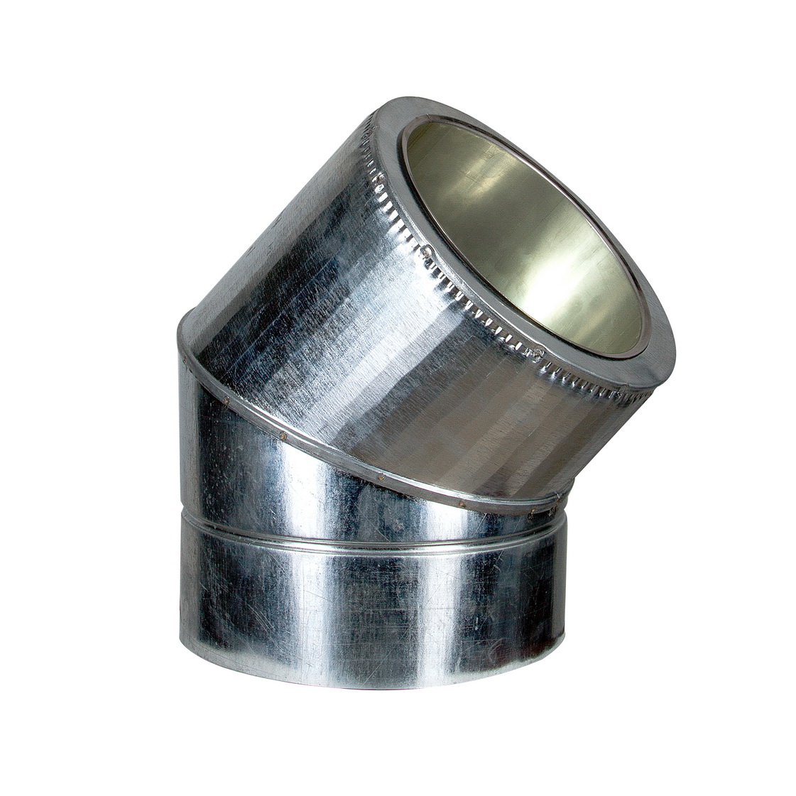 

Колено термо (50мм) 45° Лира-ЛТД Ф130/230 нерж/оц AiSi304 ≠1,0мм