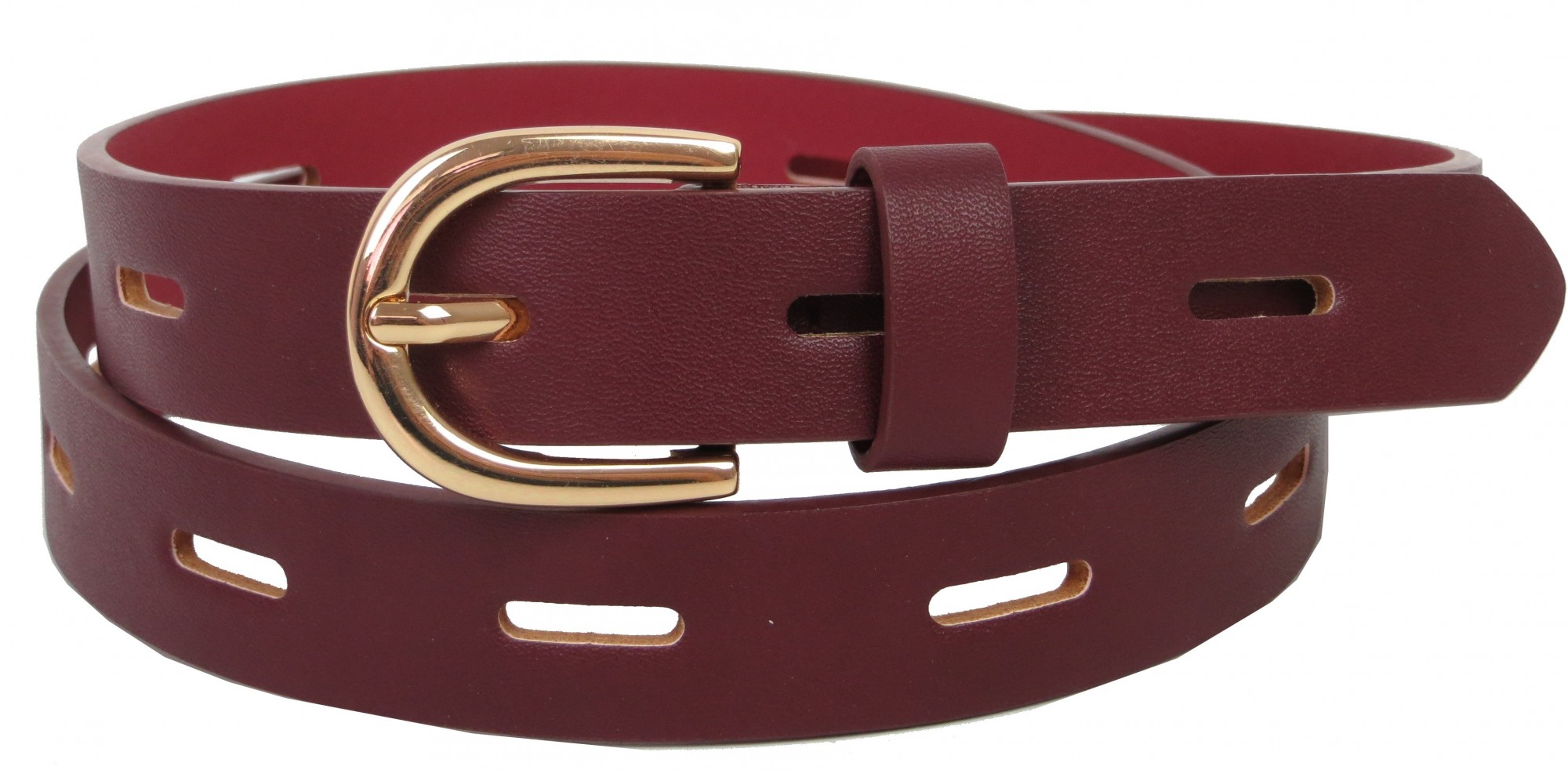 

Ремень женский из экологической кожи C&A 2124964-1 бордовый