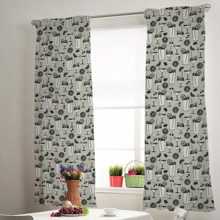 

Комплект штор MAITAI 135x270 см (2 шт) Бежевый, Черный TT139493-150270
