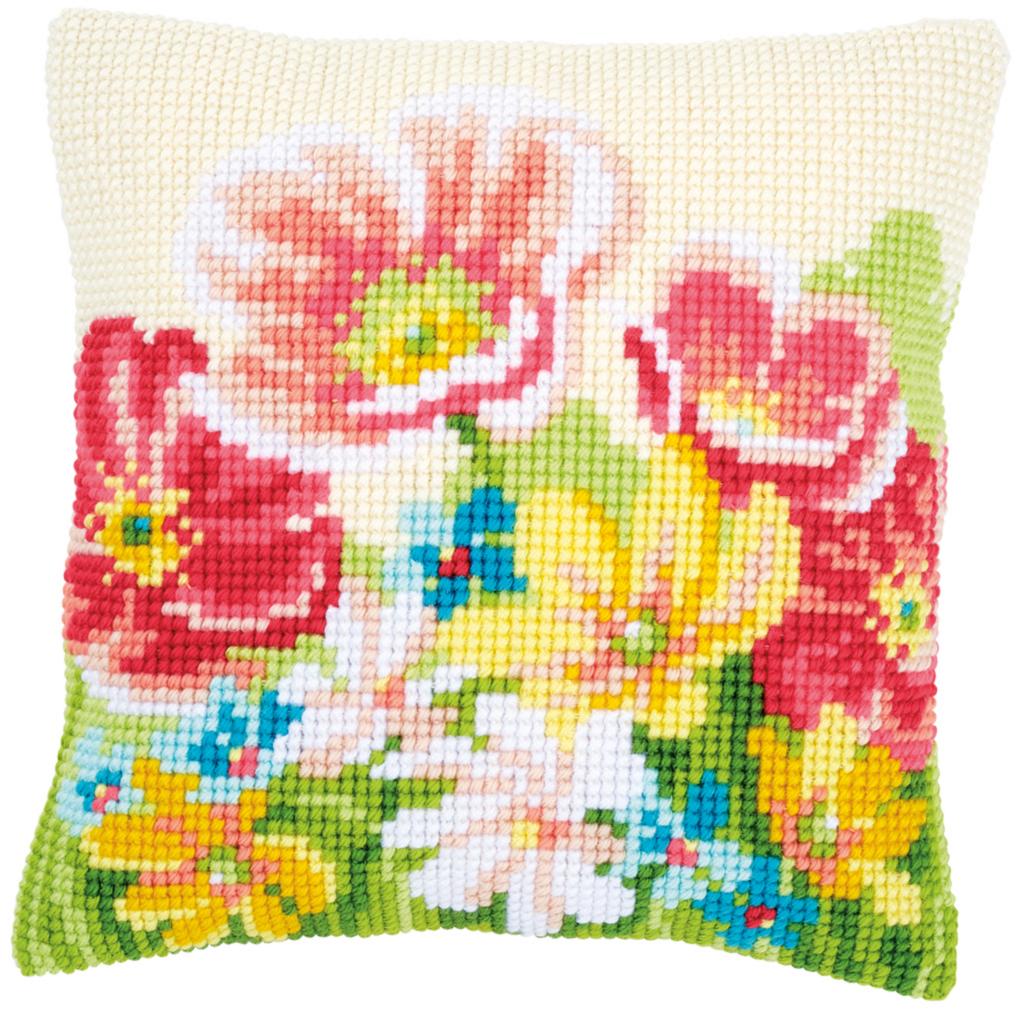 

Набор для вышивания крестом (подушка) Vervaco Summer Flowers Летние цветы PN-0163860