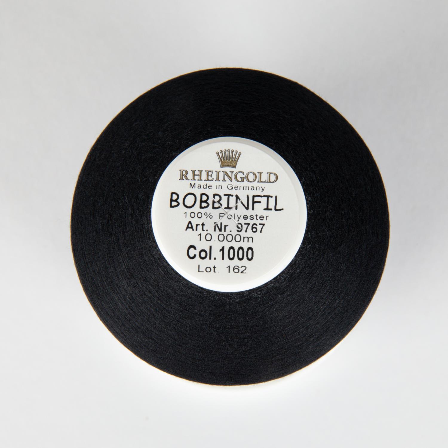 

Нижняя нить BOBBINFIL №70, чёрный , 10000м 9767/1000