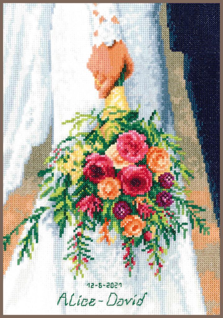 

Набор для вышивки крестом Vervaco Bridal Bouquet Свадебный букет PN-0189338