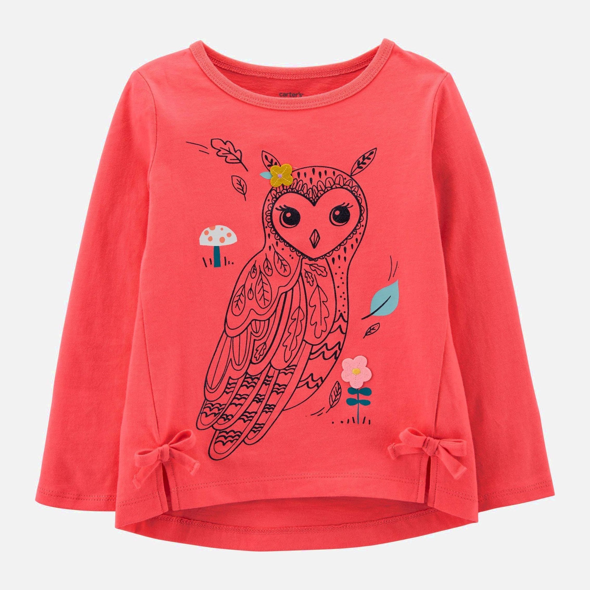 

Футболка с длинными рукавами Carters 1J133310 74 см 650 P Pink