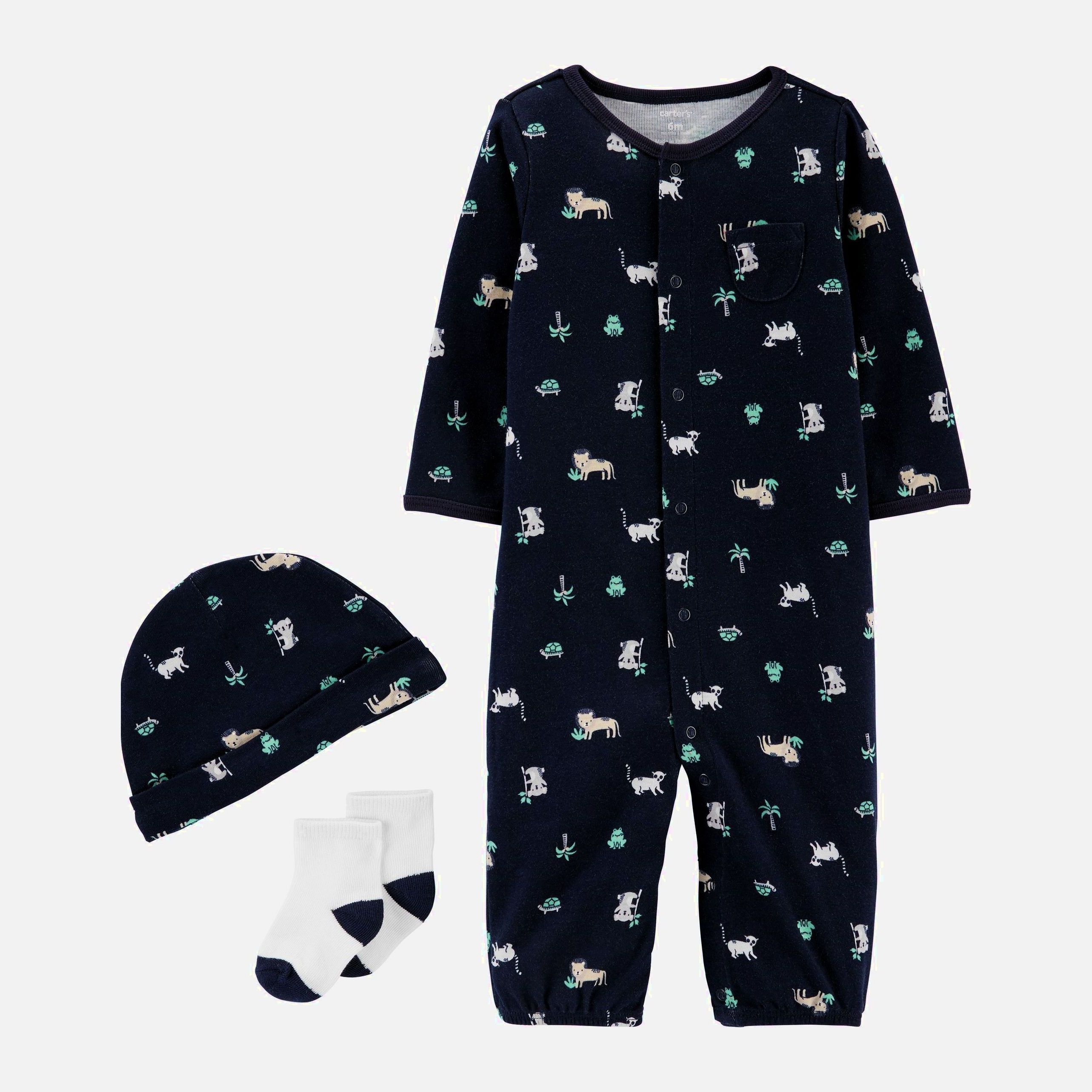 

Комплект (шапочка + человечек + носочки) Carters 1I722410 62 см 400 N Navy