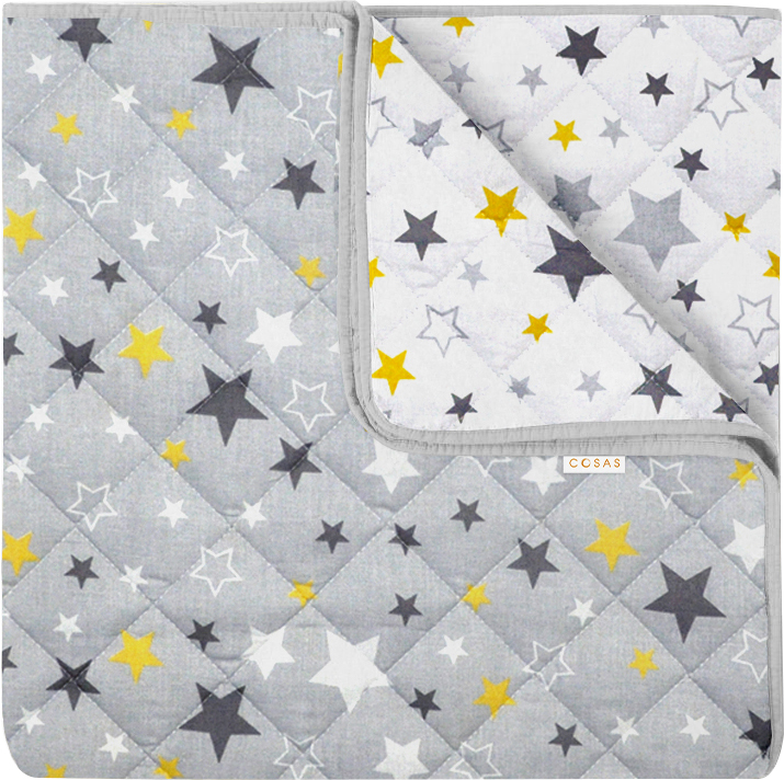 

Детский игровой коврик Cosas 155х240 см (Rug_StarsGrayYellow_Gray) (4822052070826)