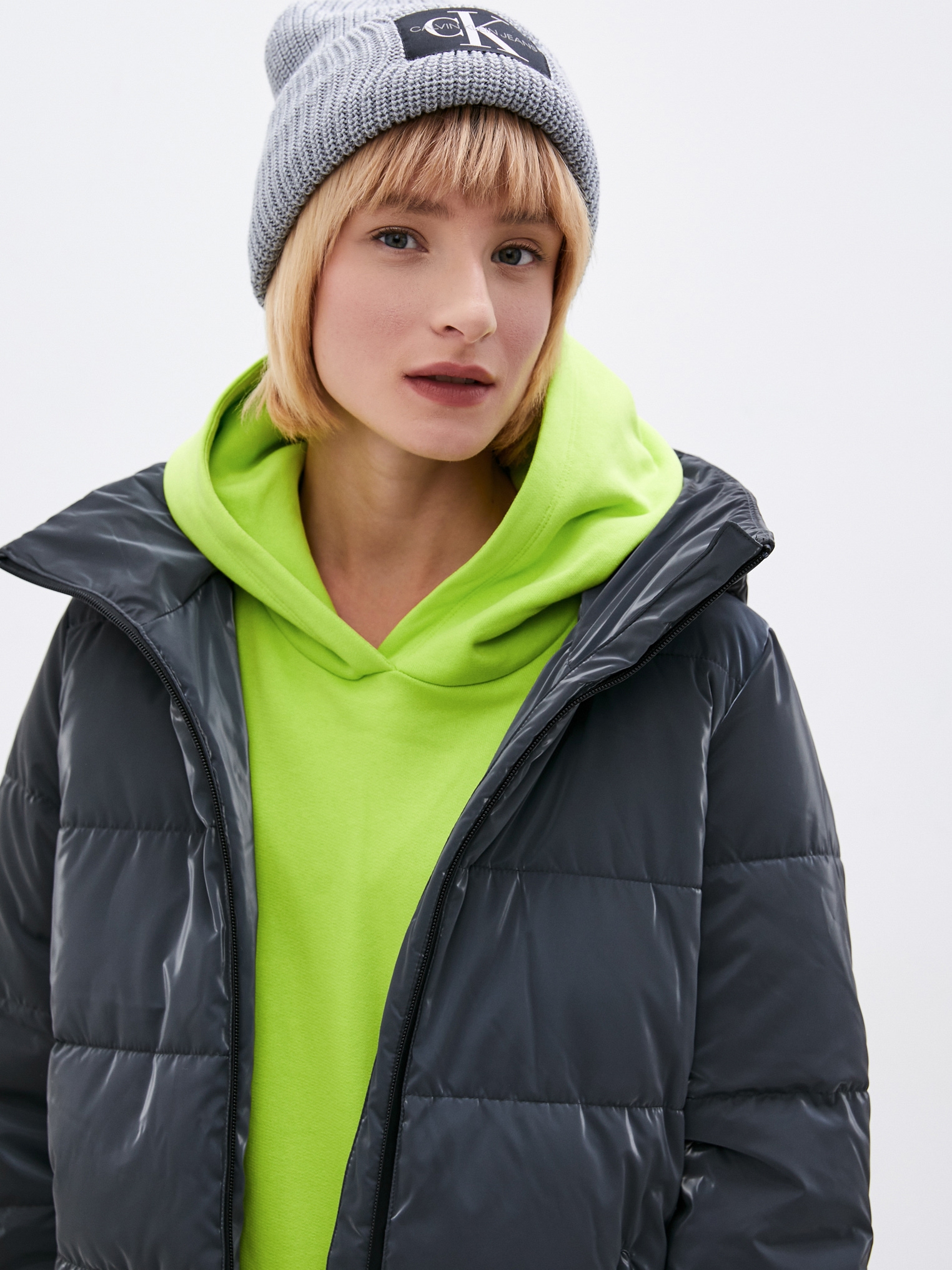

Шапка Calvin Klein Jeans K60K607383-PS8 Серая