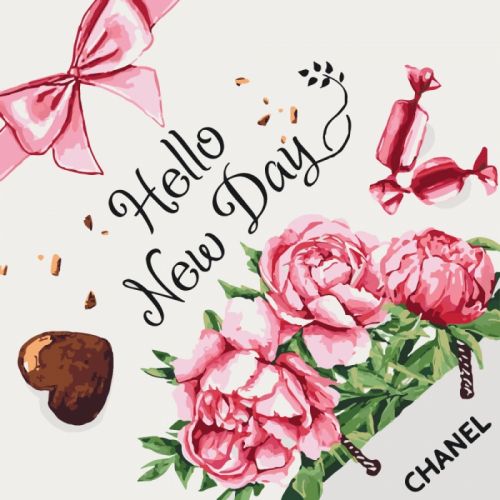

Картина по номерам "Hello new day"