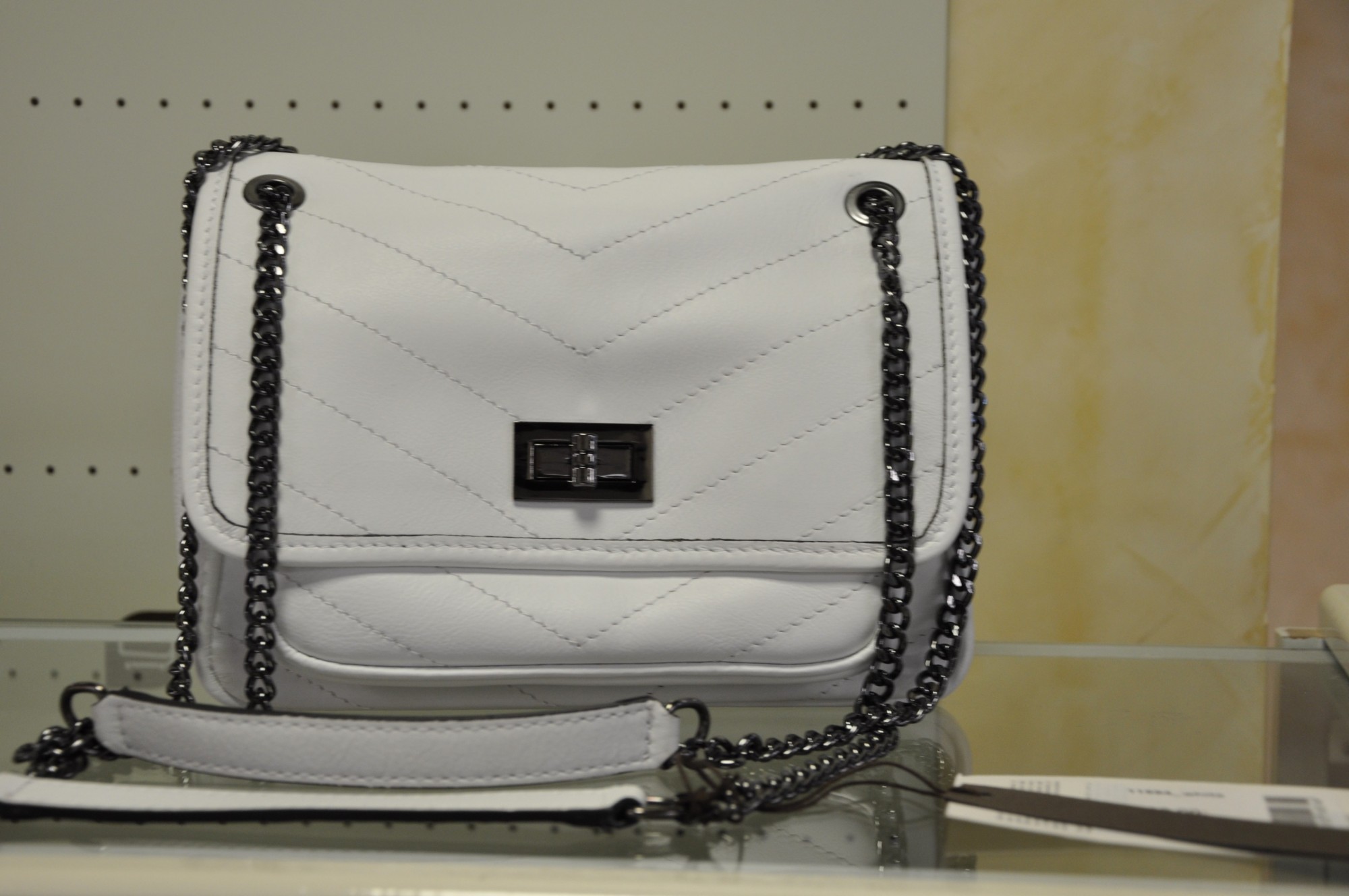 

Женская кожаная сумочка Italian bag белая 11694
