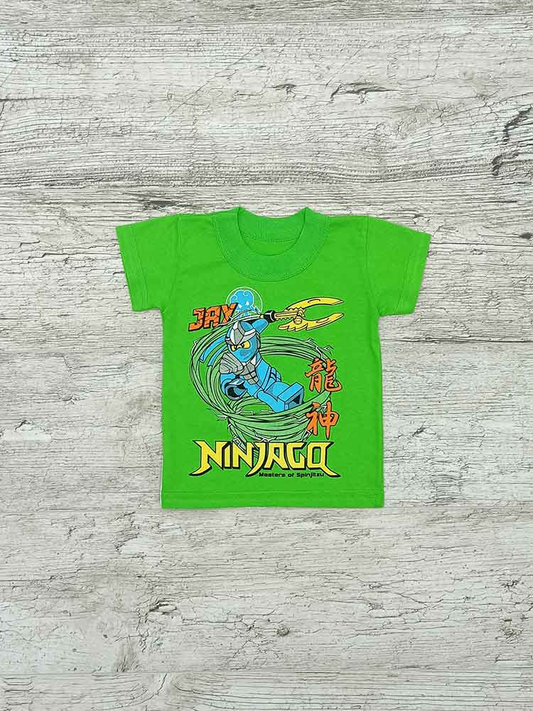 

Футболка для хлопчика салатова Ninjago 00092, 80-86 см. (1-2 роки)