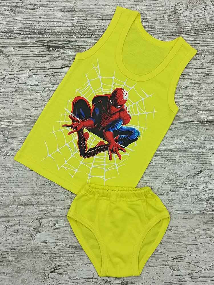 

Комплект майка труси для хлопчиків жовтий Spider-Man 00735, 86-98 см. (2-3 роки)