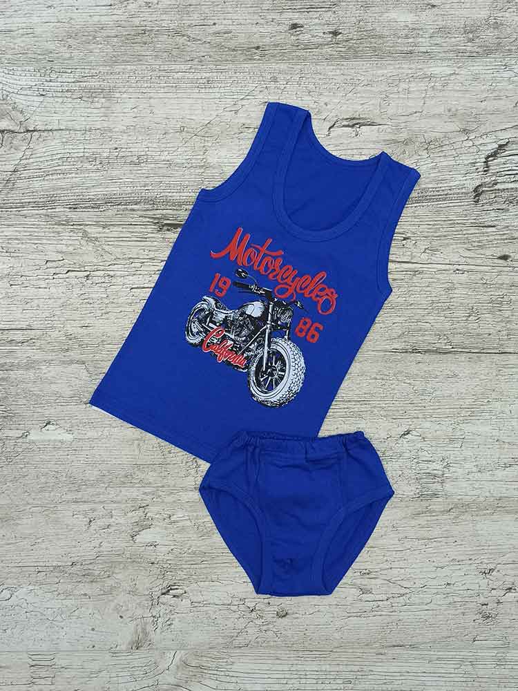

Комплект майка труси для хлопчиків електрик Biker 00190, 122-134 см. (7-8 років)