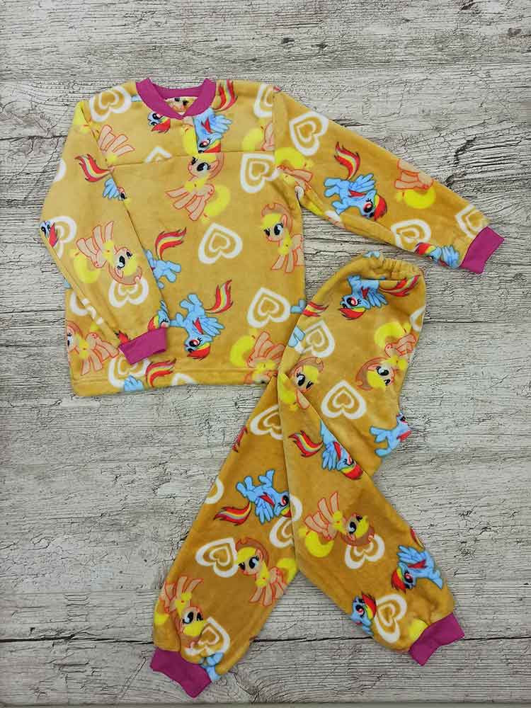 

Махрова піжама для дівчинки Little Pony капучино 00470, 122-134 см. (7-8 років)