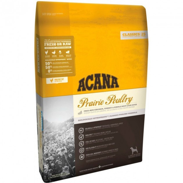 

Сухой корм для собак всех пород ACANA Prairie Poultry 17 кг