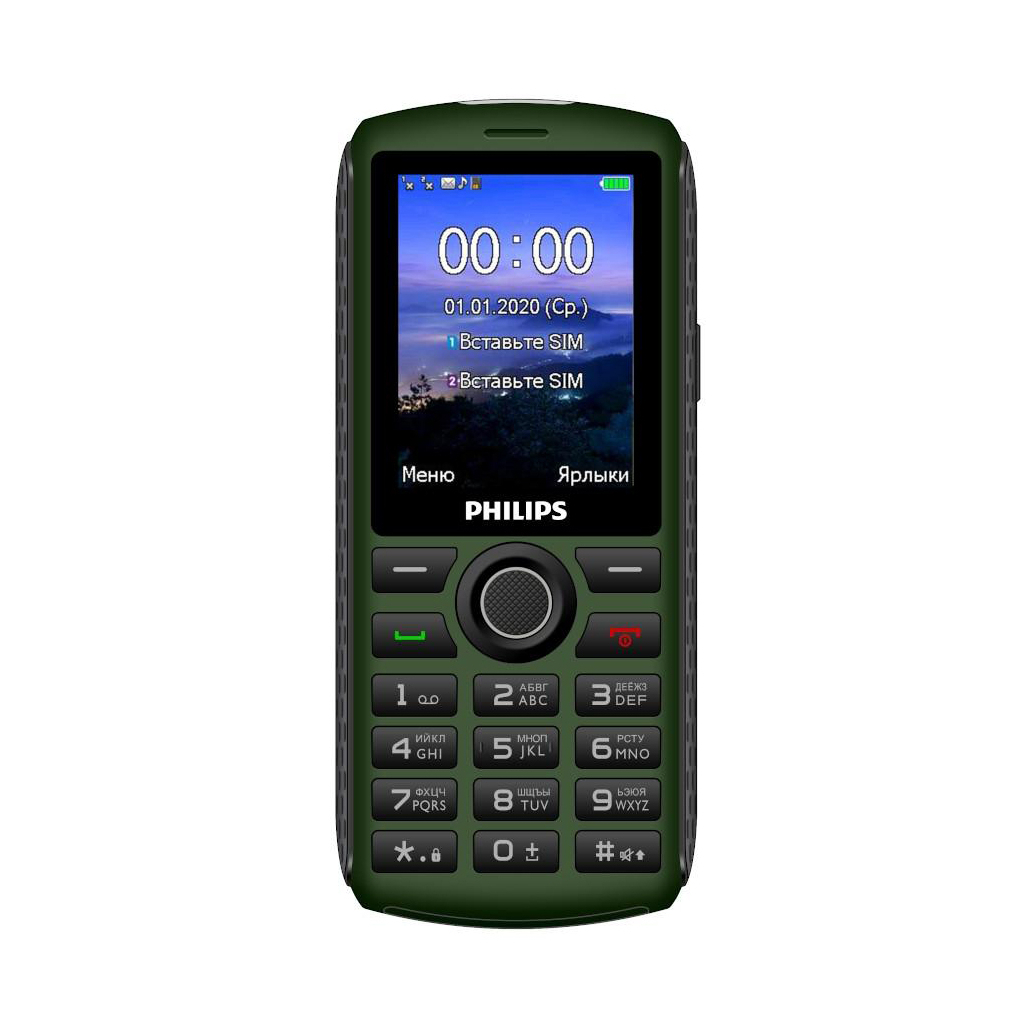 

Мобильный телефон Philips Xenium E218 Green