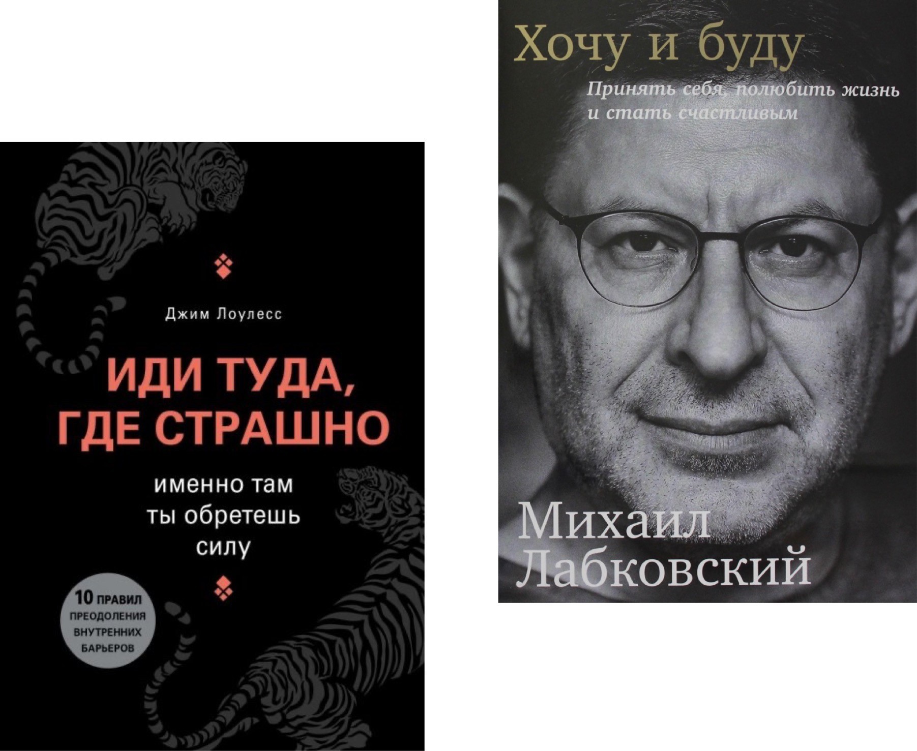 

Набор книг Иди туда где страшно - Джим Лоулесс Хочу и буду - Михаил Лабковский