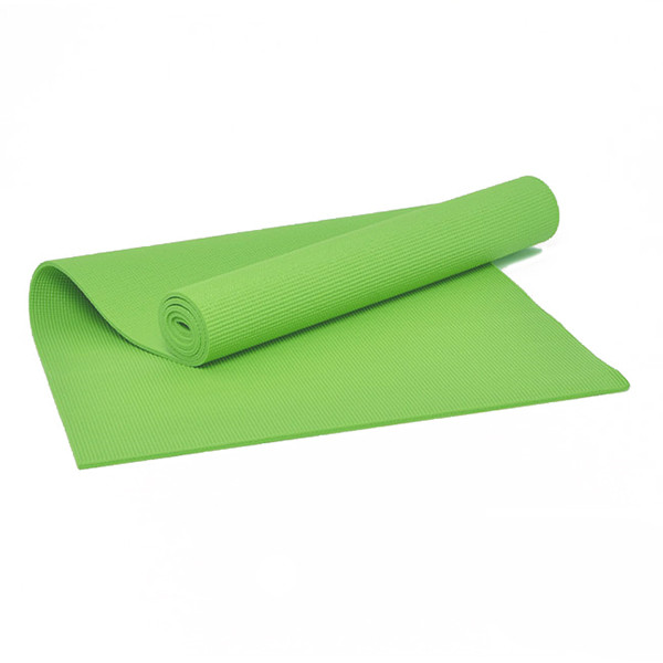 

Коврик для фитнеса YogaLife PVC (ПВХ) 6 мм салатовый (спортивный каремат, мат для йоги, пилатеса)
