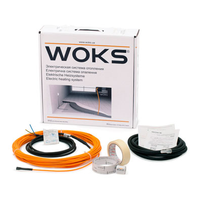 

Комплект для тонкой теплого пола двухжильный Woks 10, 990 Вт, 94 м