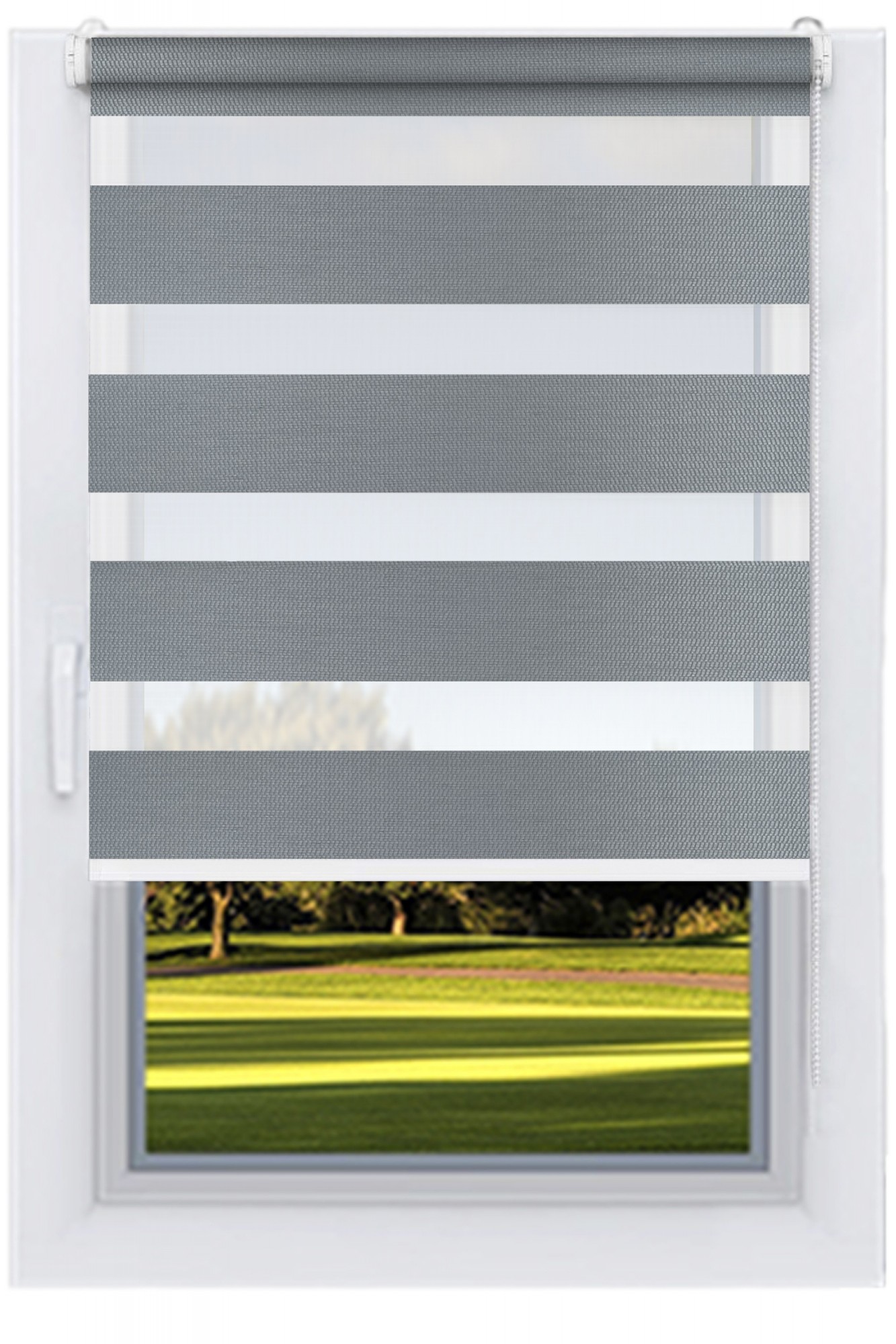 

Ролета тканевая DECOLUX 66х200 БАЛИ Серый вал 19