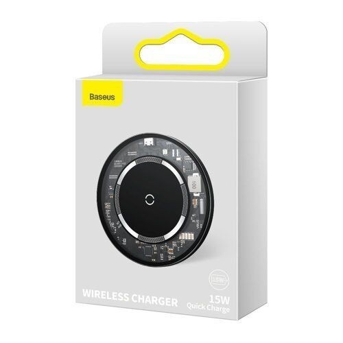 

Бездротовий зарядний пристрій Baseus Simple Magnetic Wireless Charger(suit for IP12) Transparent