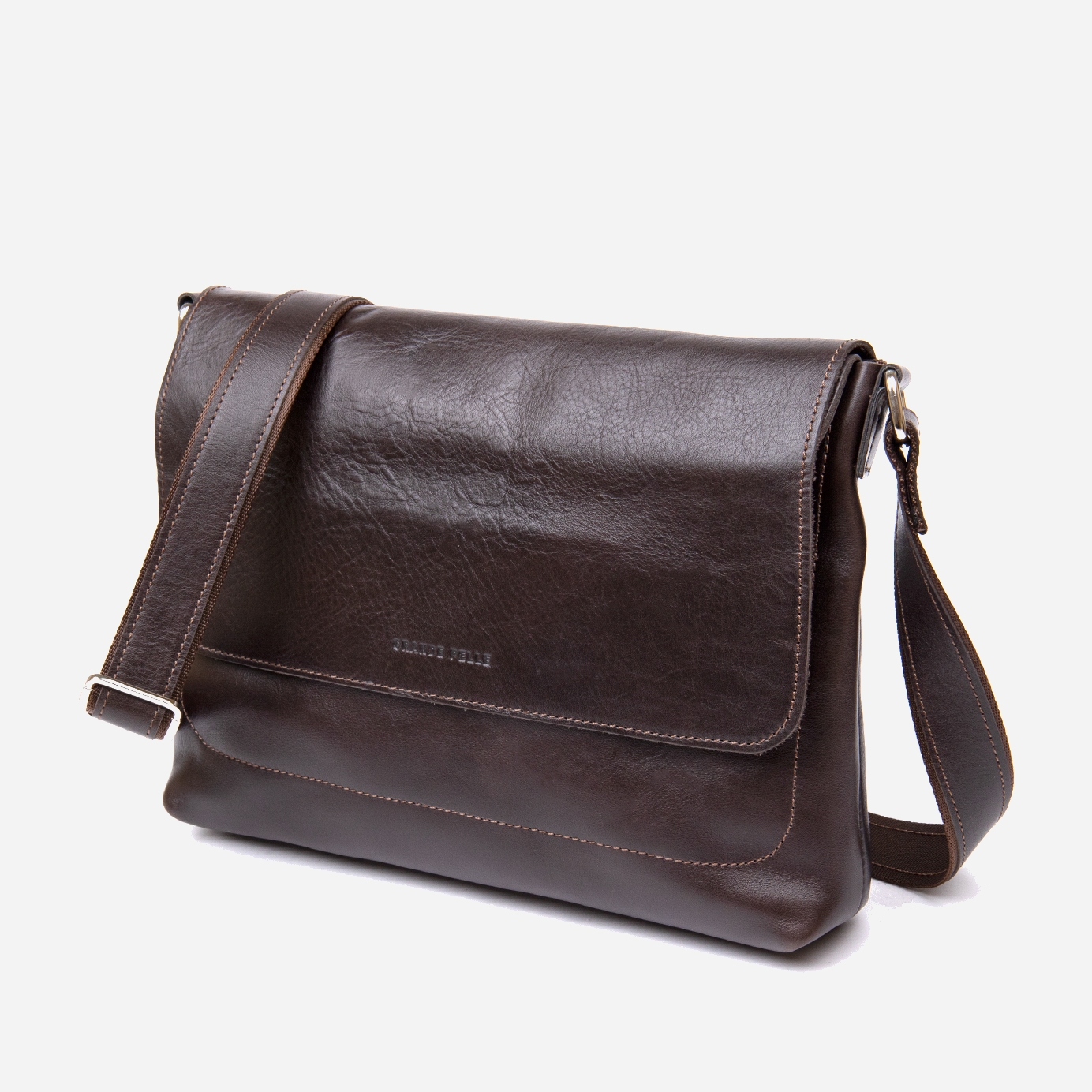 

Мужская сумка кожаная Grande Pelle leather-11430 Коричневая