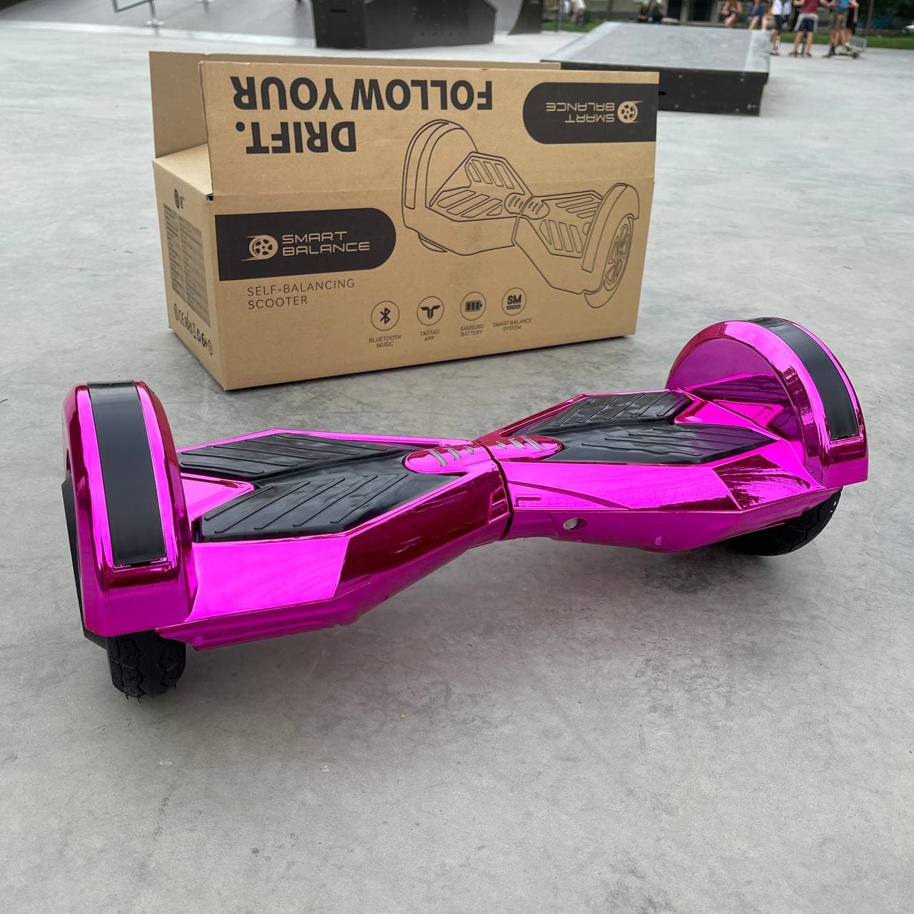 

Гироборд Tao Tao Smart Balance 8" 2021, Хром розовй металик