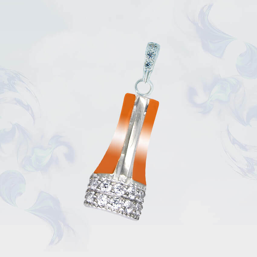 

Подвеска из серебра с золотыми вставками SilverUA модель 087