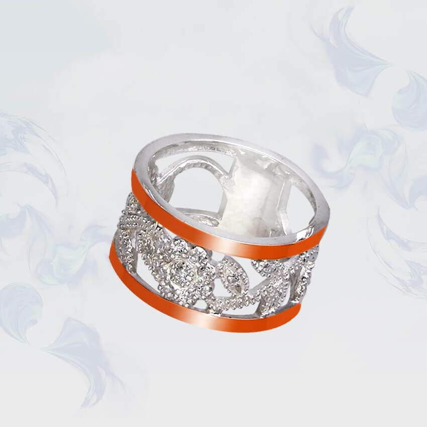 

Кольцо из серебра с золотыми вставками SilverUA модель 086 (размер 19,5)