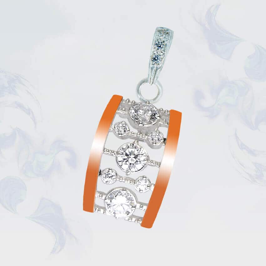 

Подвеска из серебра с золотыми вставками SilverUA модель 102