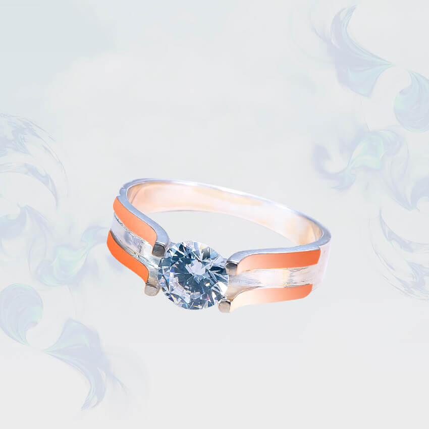 

Кольцо из серебра с золотыми вставками SilverUA модель 171/1 (размер 19,5)