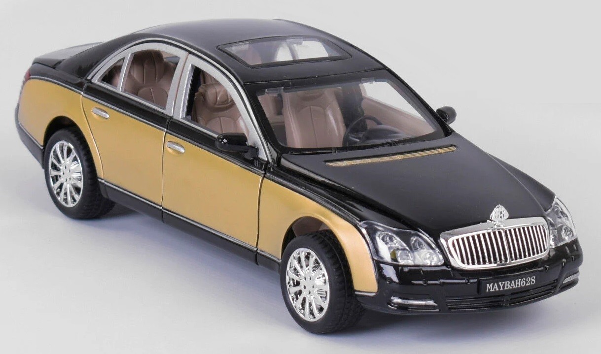 

Машина EL- 7705 Auto Expert, металлопластик, масштаб 1:24, свет, звук, иннерция, открываются двери, черный с золотым