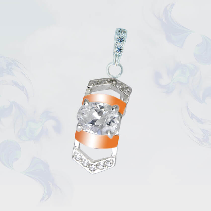 

Подвеска из серебра с золотыми вставками SilverUA модель 113