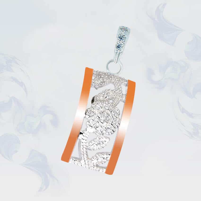 

Подвеска из серебра с золотыми вставками SilverUA модель 086