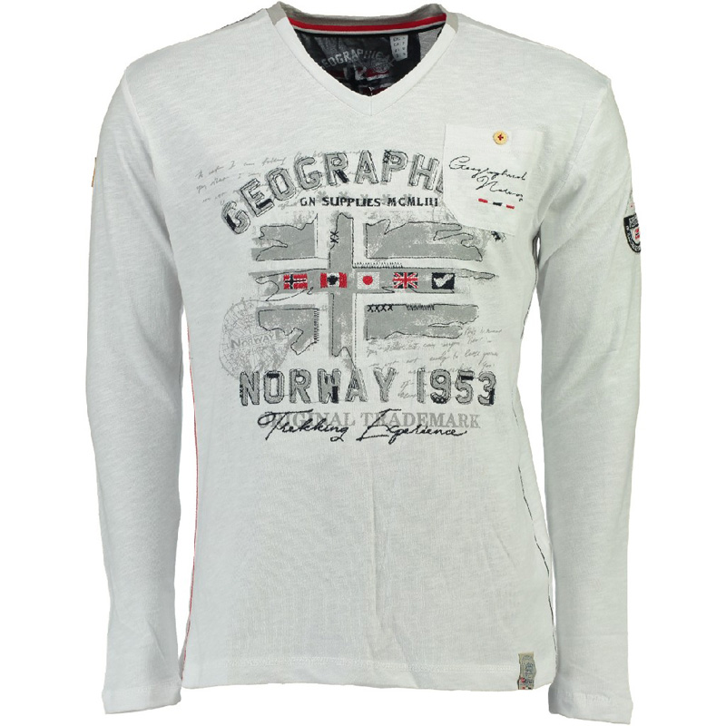 

Футболка мужская Geographical Norway белая WP334H-100 (M)