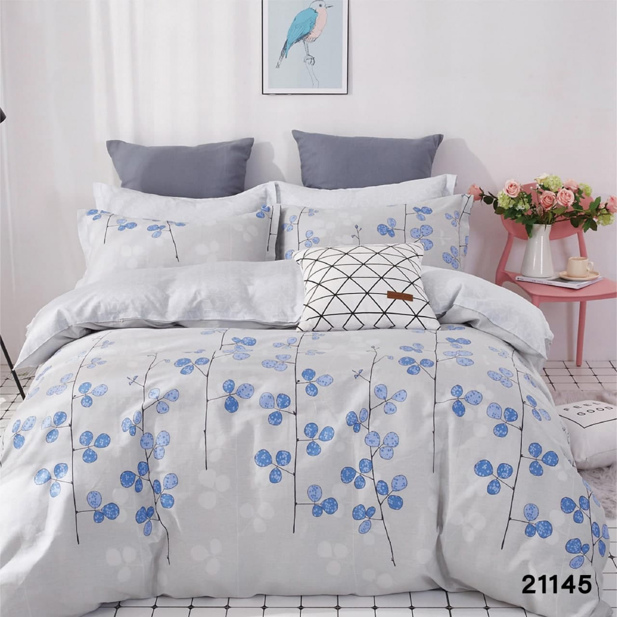 

Комплект постільної білизни Viluta ранфорс Двоспальний 21145